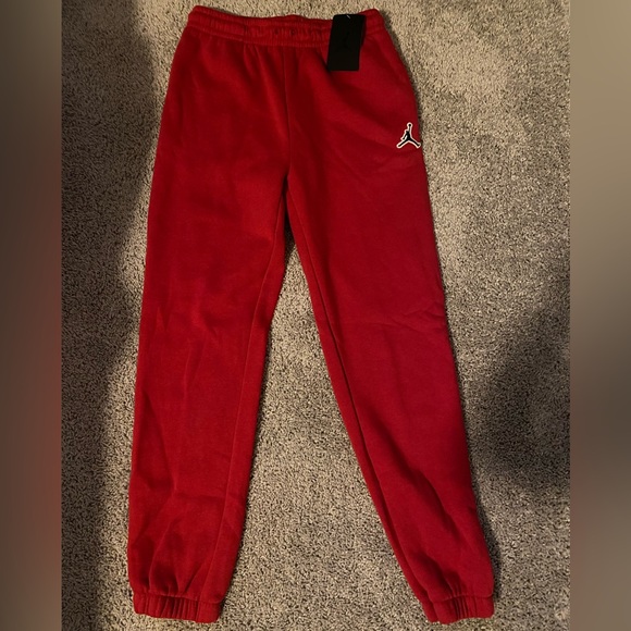 red jordan sweatpants size kids large - Picture 2 of 2